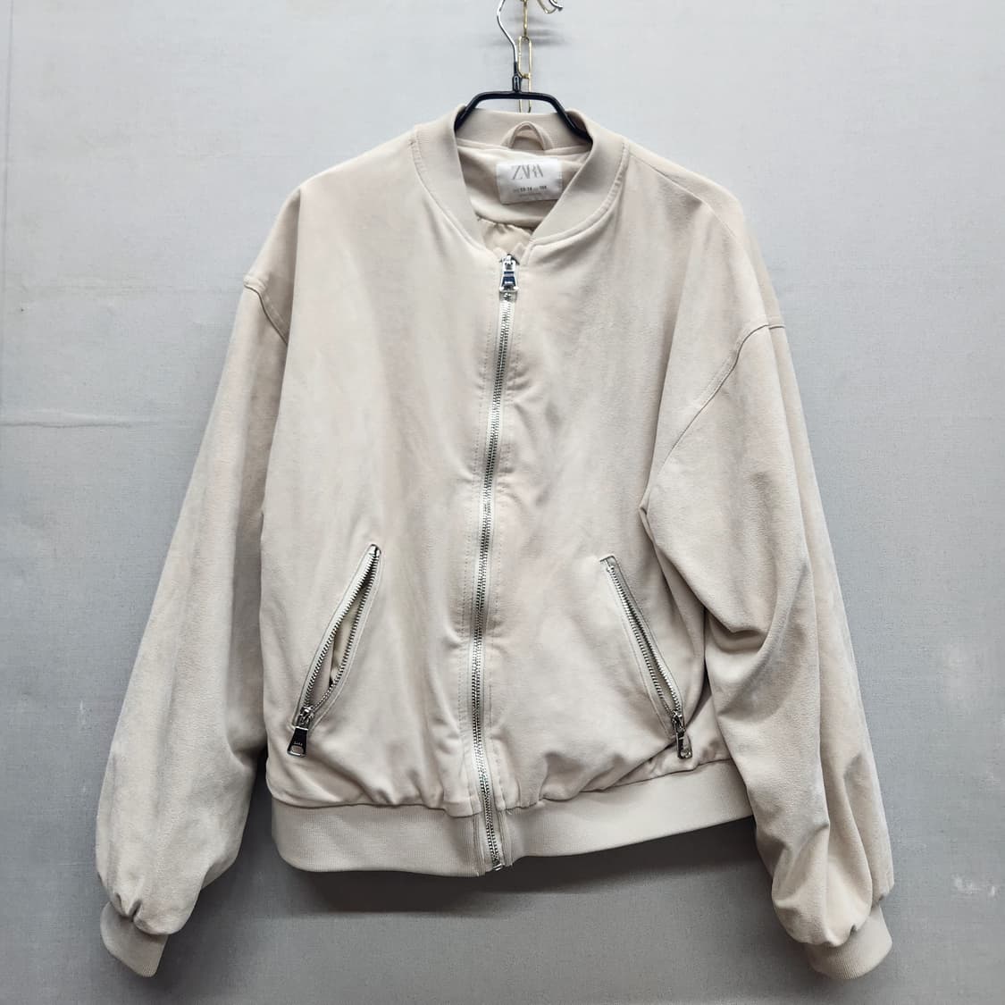 자라 ZARA 스웨이드 봄버 자켓 M 상품이미지1