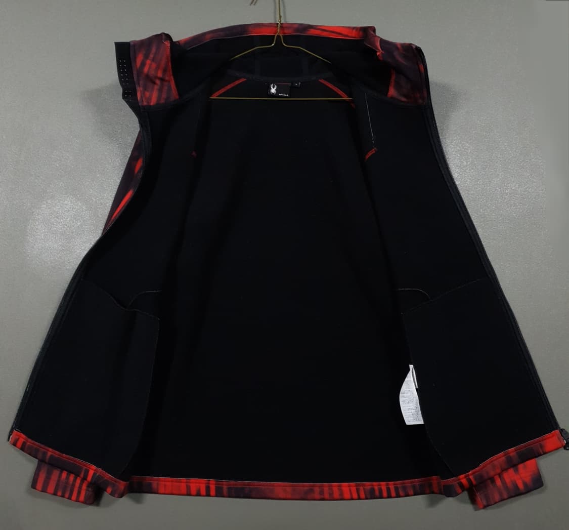 100 (L) 스파이더 신형 맨즈 러스터 후드집업 기모 져지 자켓 레드 상품이미지9