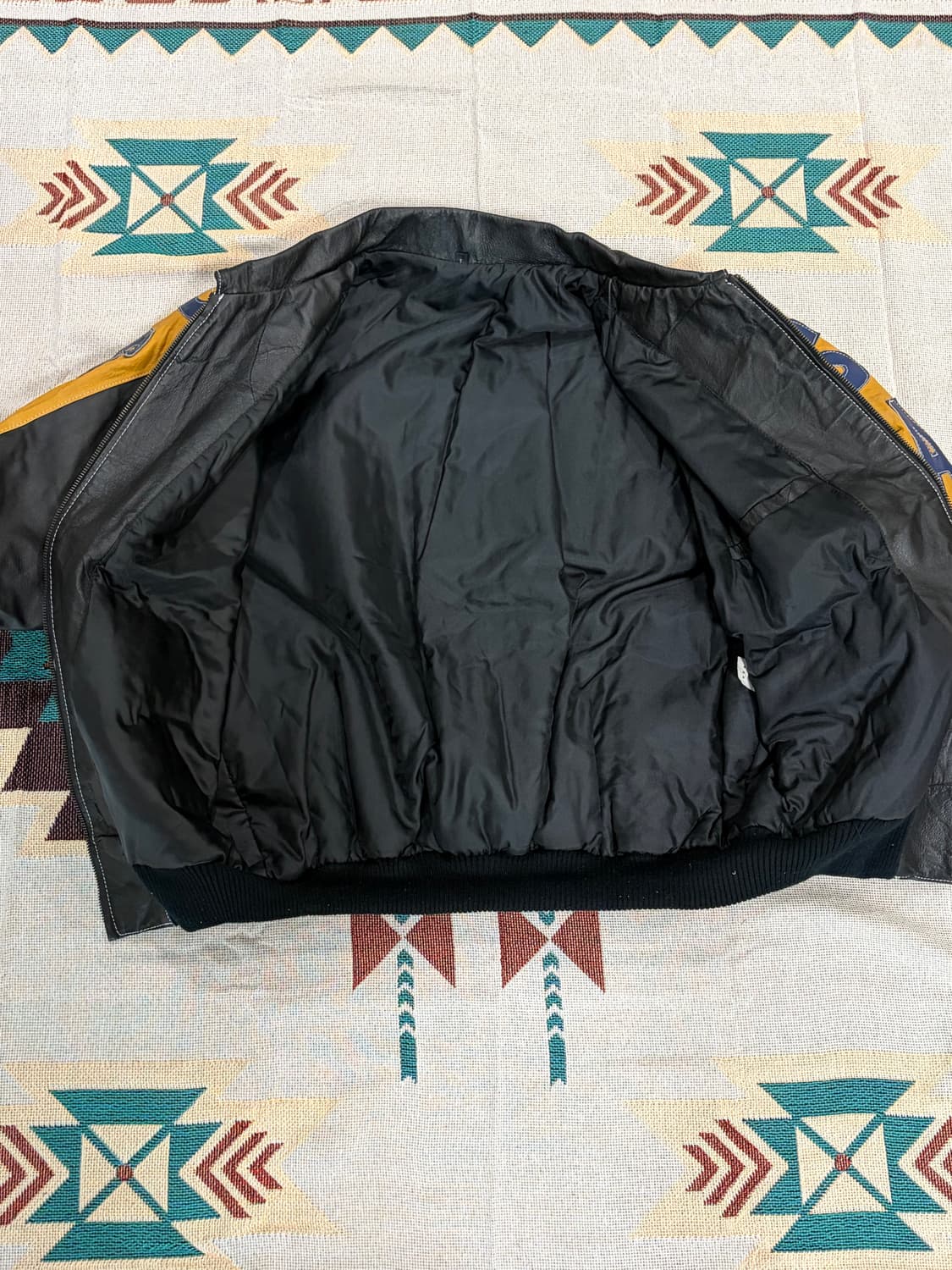 USA patch real leather bomber jacket 상품이미지6