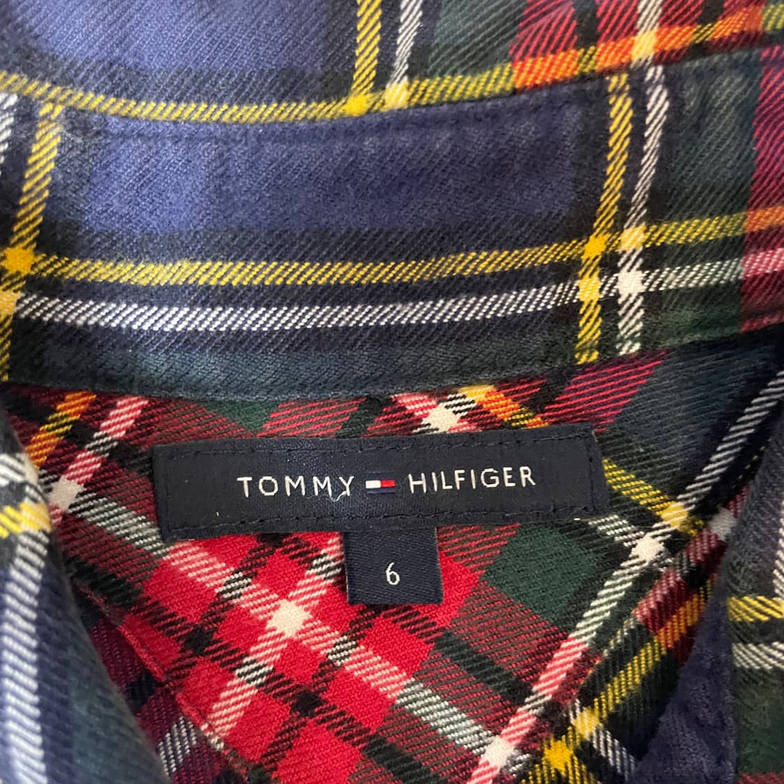 타미힐피거 투포켓 체크 롱셔츠 6 상품이미지5