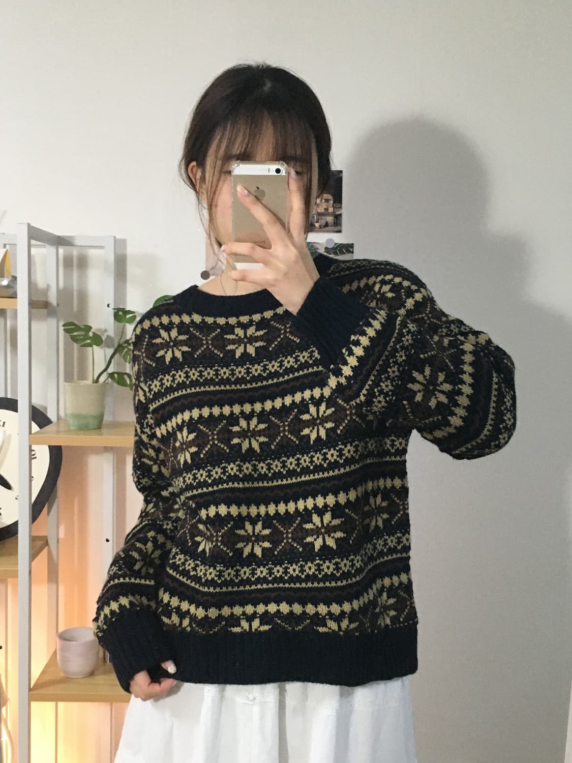 다크브라운 노르딕 니트 상품이미지2