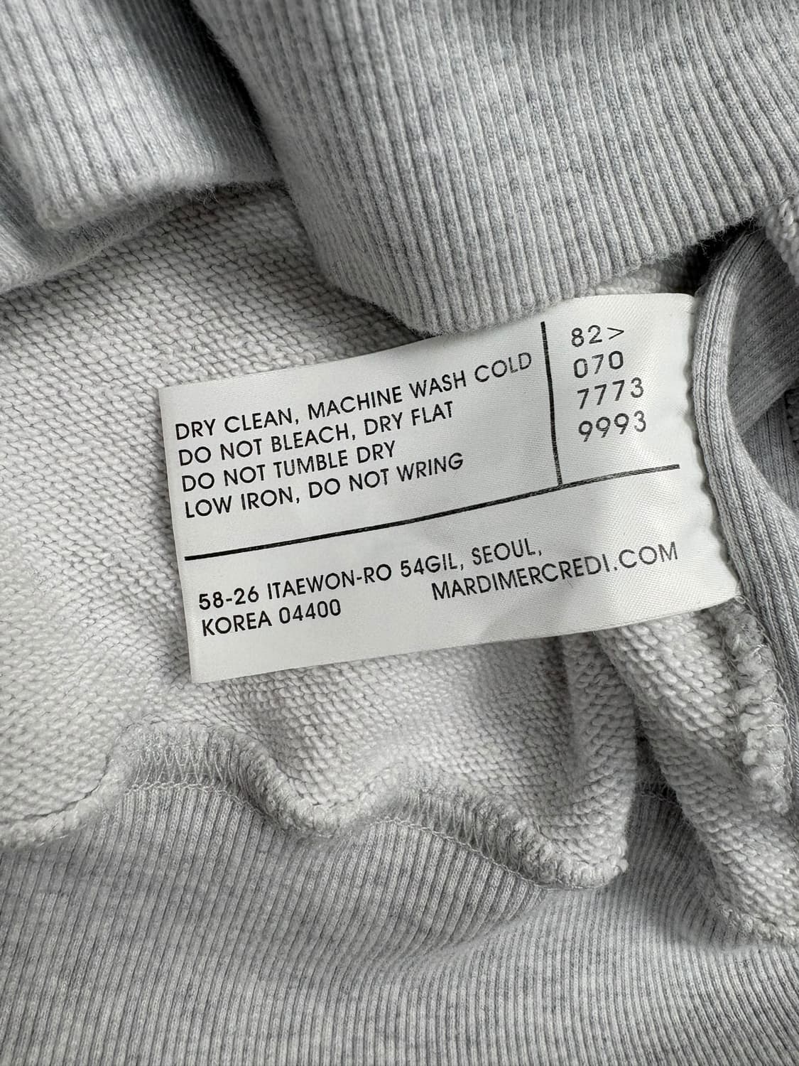 마르디메크르디 맨투맨 멜란지 상품이미지7