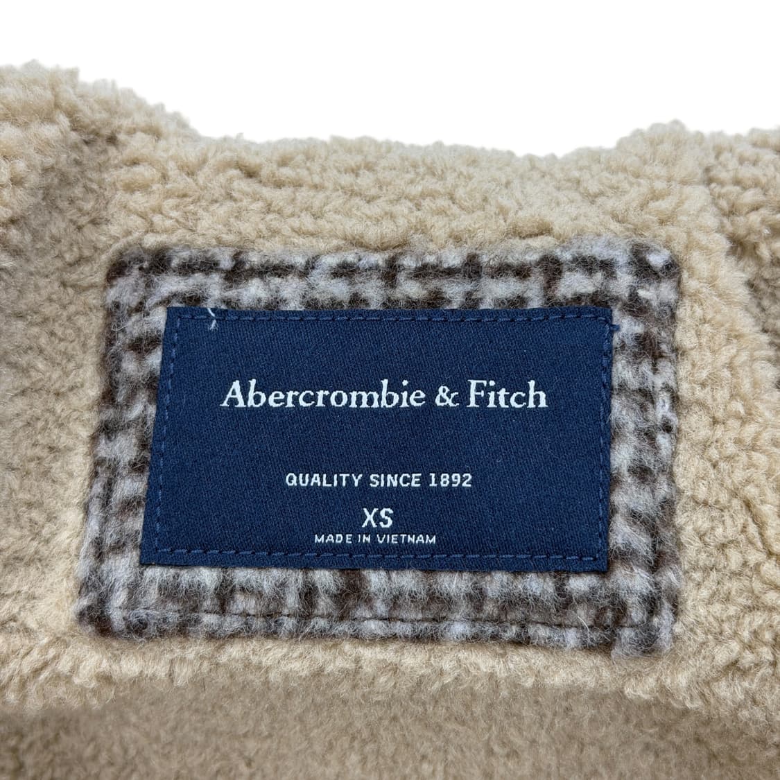 아베크롬비 빈티지 체크 쉐르파 자켓 XS 상품이미지4