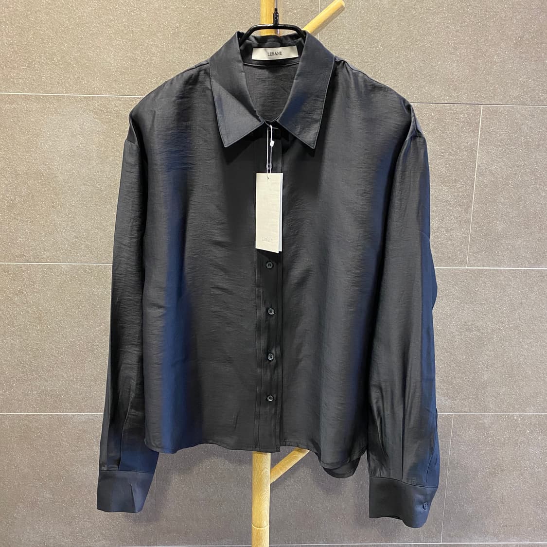 [택,새상품] REBANE 르베인 파운드 셔츠 #차콜그레이 상품이미지1