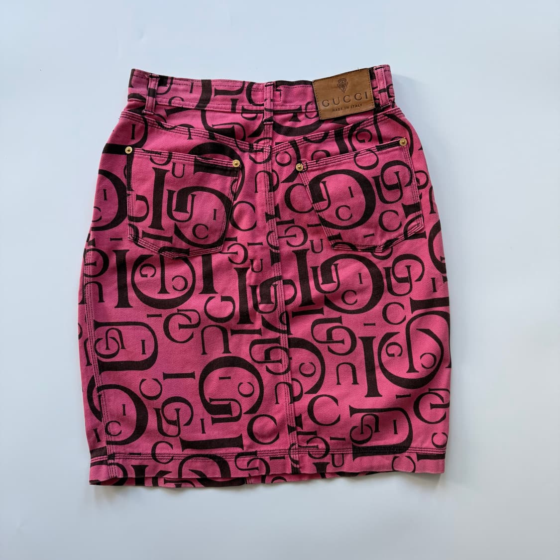 1990s 구찌 톰 포드 시절 데님 스커트  상품이미지2