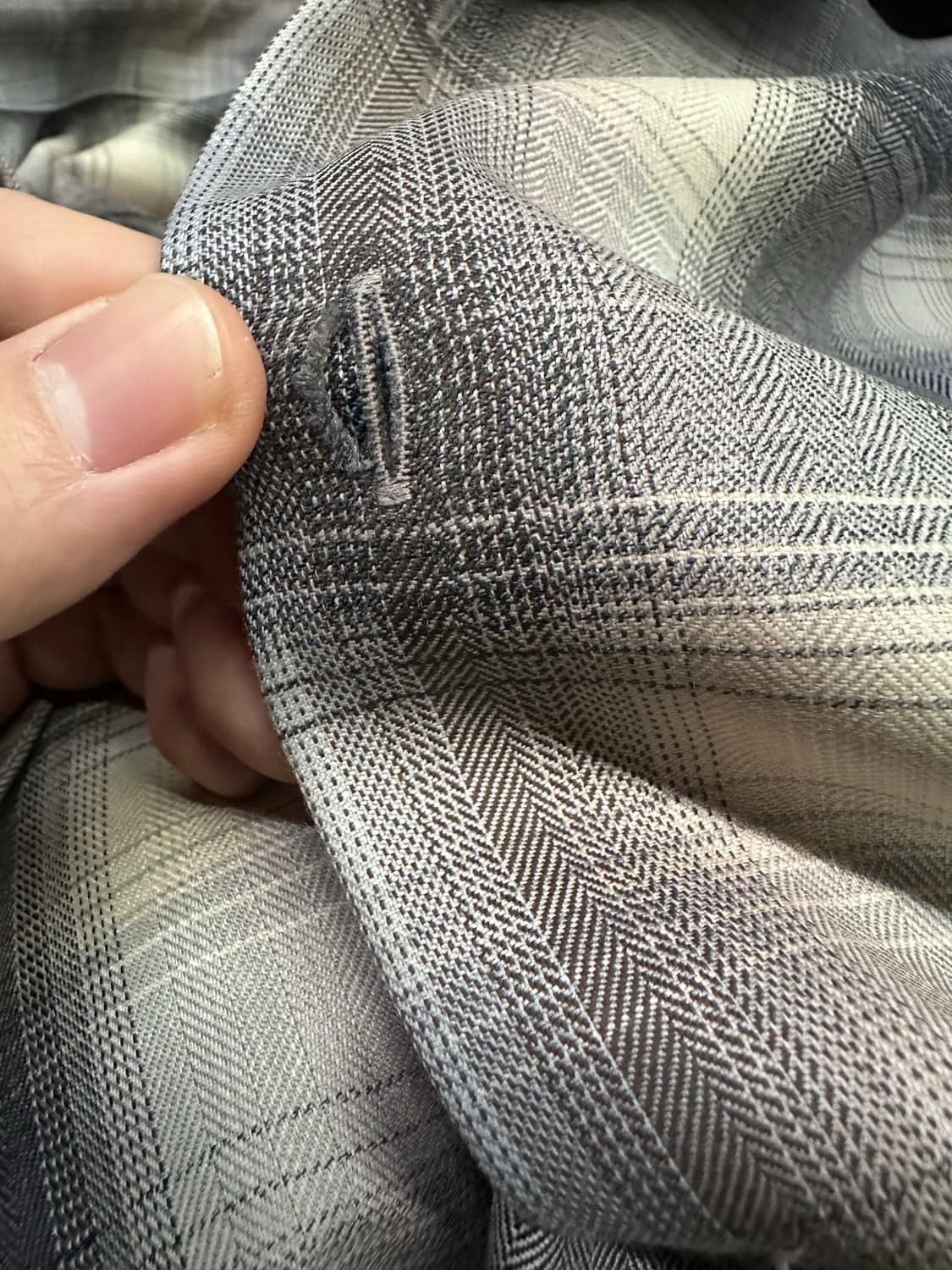 [4]24AW 오라리 슈퍼 라이트 울 체크 셔츠 베이지 블루 체크 상품이미지6