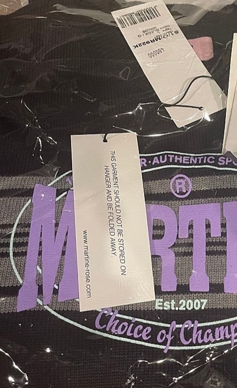 마틴로즈 TEXAN 로고 베스트  블랙/퍼플 L 상품이미지7