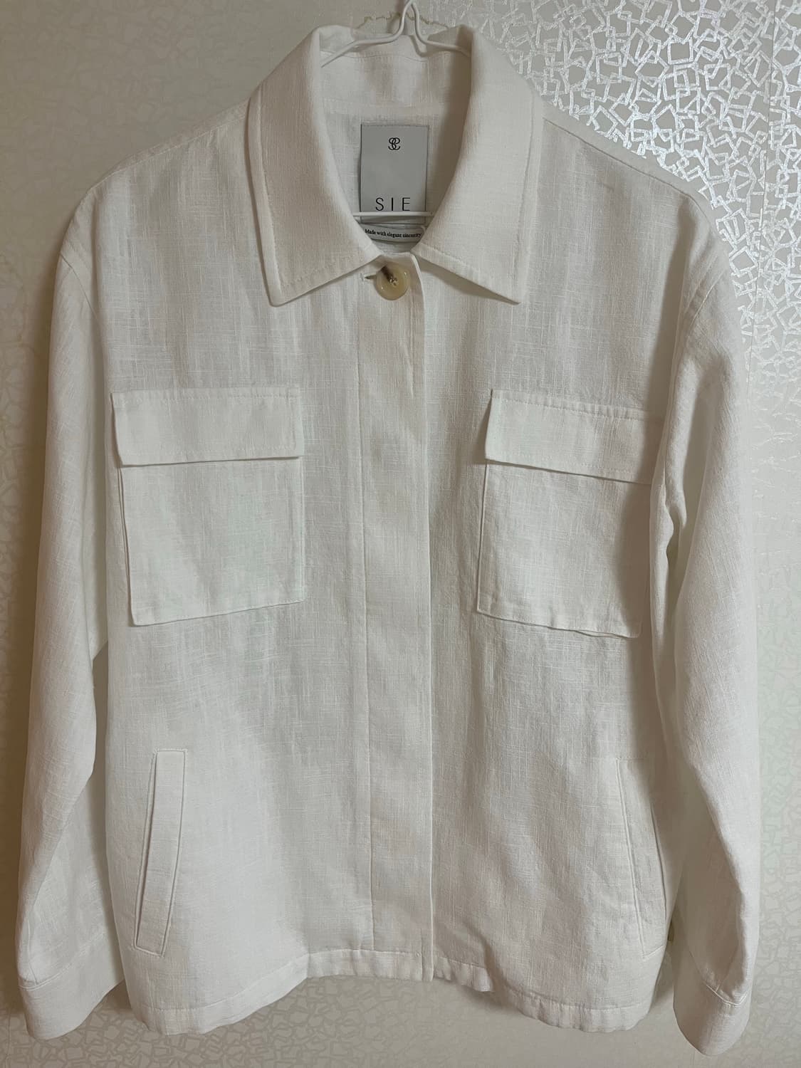 시에 뉴욕린넨자켓 화이트 상품이미지5