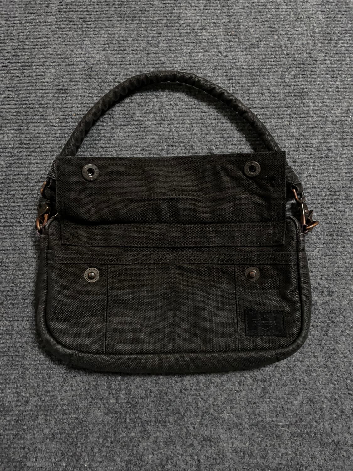 포터 블랙 코튼 핸드백 상품이미지3