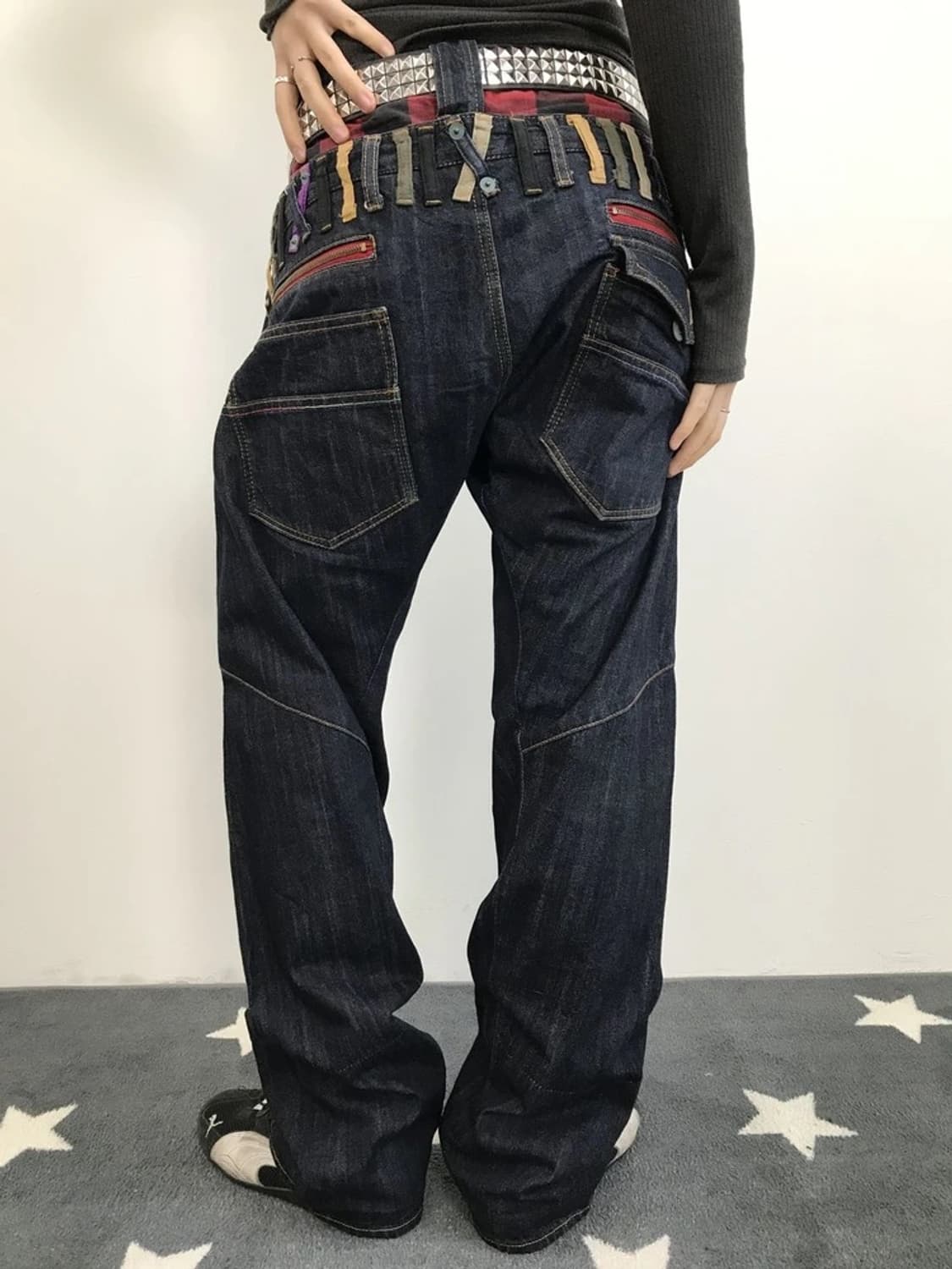 Sorridere Patchwork Graphic Denim Jeans 상품이미지3