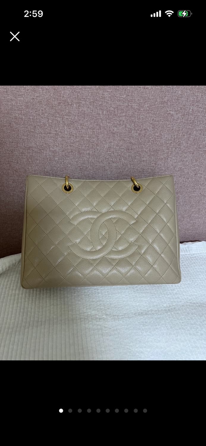 정품 샤넬 캐비어 그랜드샤핑 금장 상품이미지1