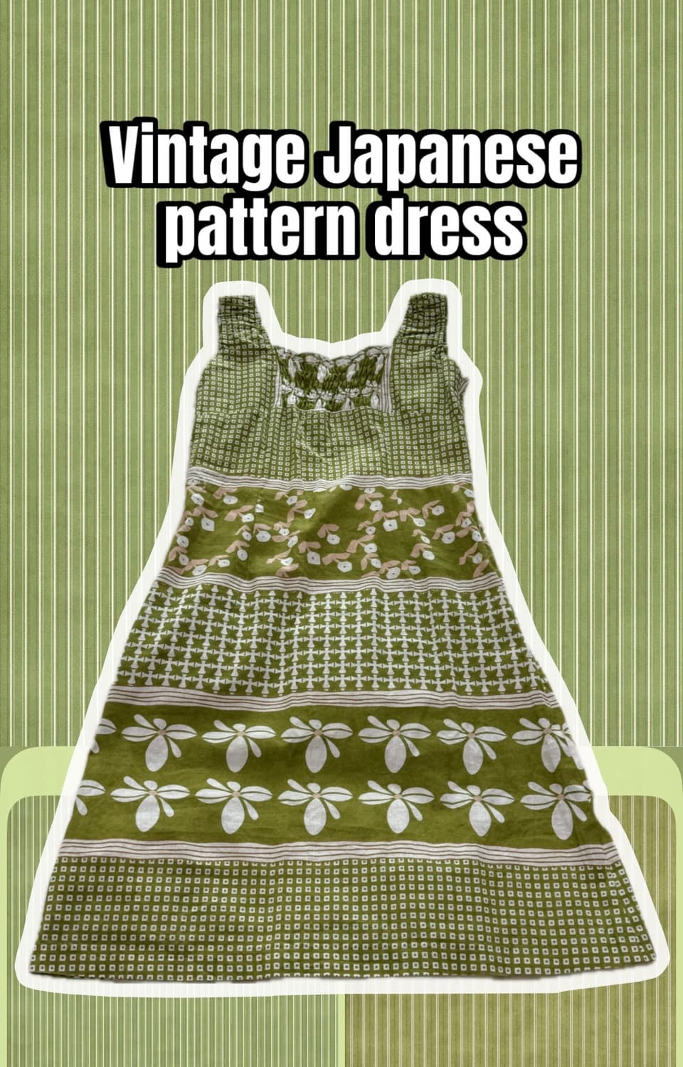 Vintage Japanese pattern dress 상품이미지1