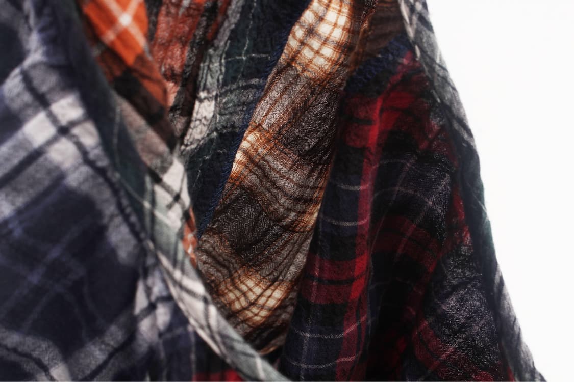 JPN Patchwork Plaid Raglan One piece 상품이미지10