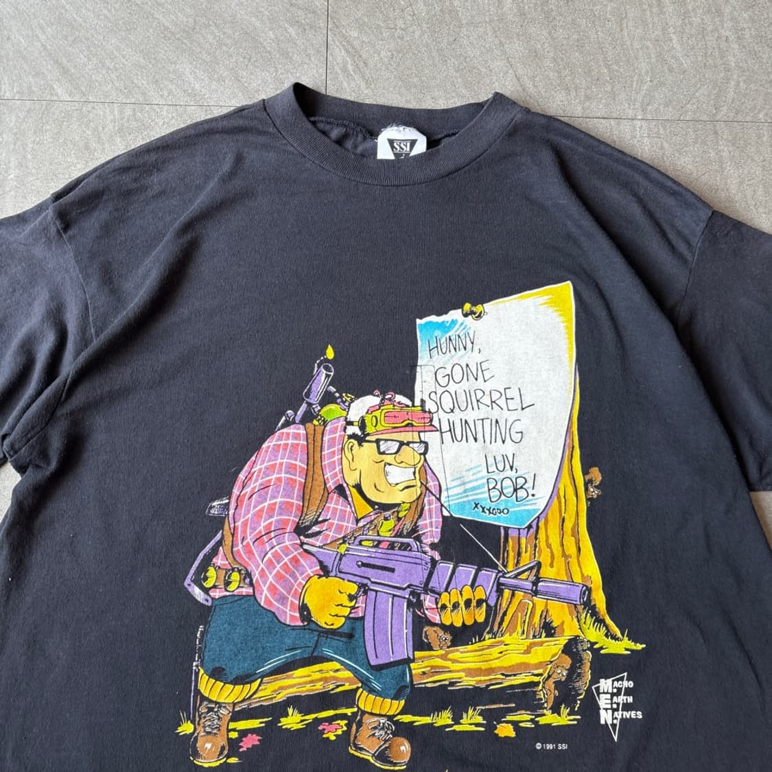 91년 미국 생산 빈티지 블랙 싱글스티치 반팔티  상품이미지3