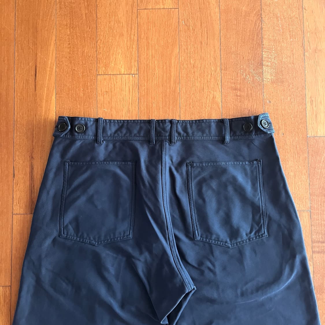 꼼데가르송 셔츠  폴리 축융 팬츠 네이비 상품이미지5