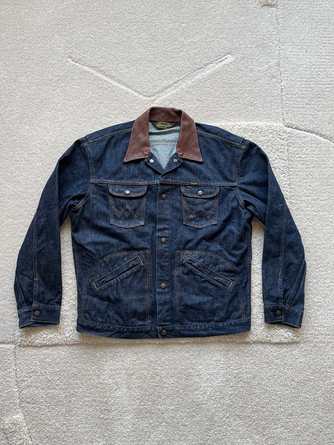 랭글러 재팬 레더 카라 데님 자켓 (103-105) 상품이미지2