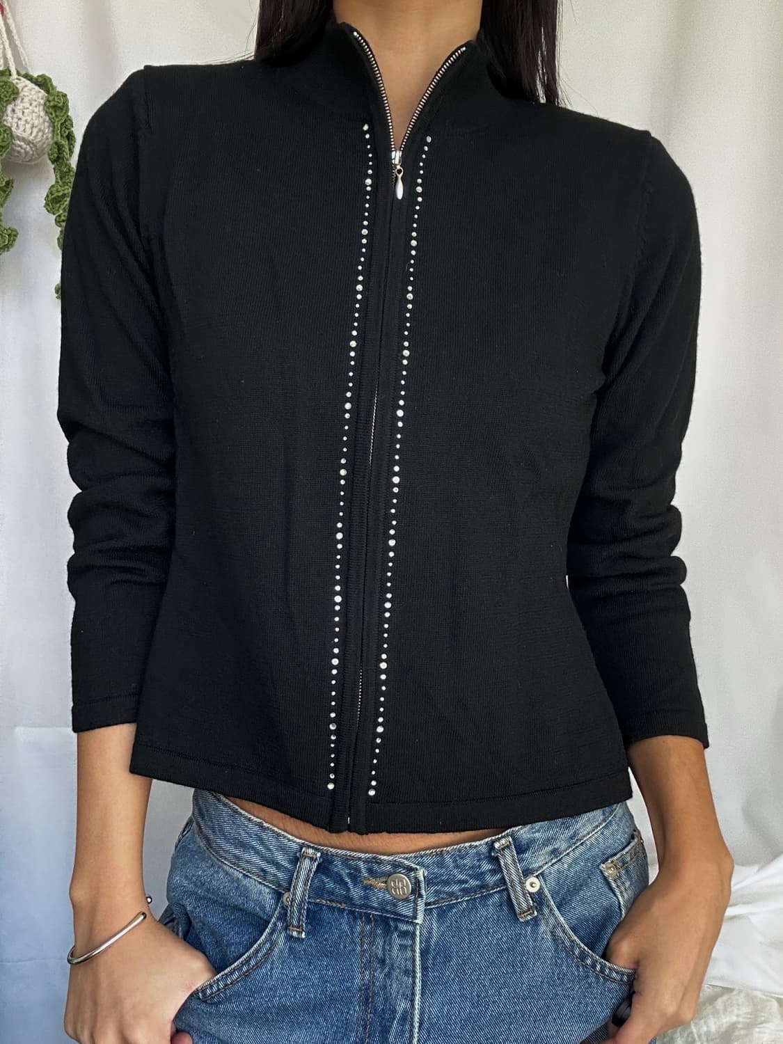 빈티지 울 풀집업 가디건 상품이미지4