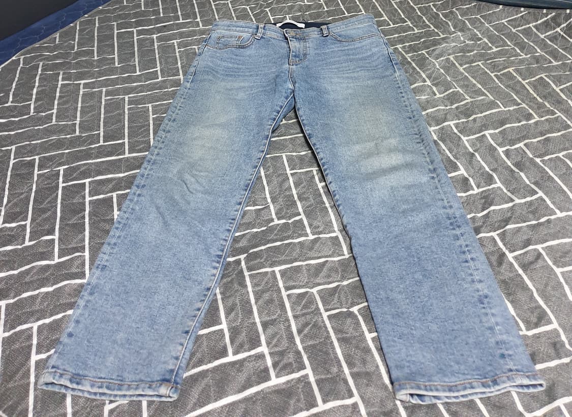 솔트에비뉴 스판 밴딩 워싱 데님팬츠 (33) 상품이미지1