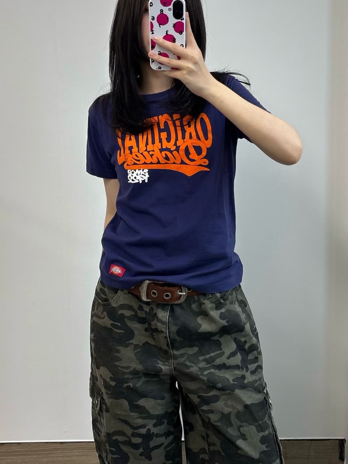 디키즈 네이비 반팔 티셔츠 상품이미지1