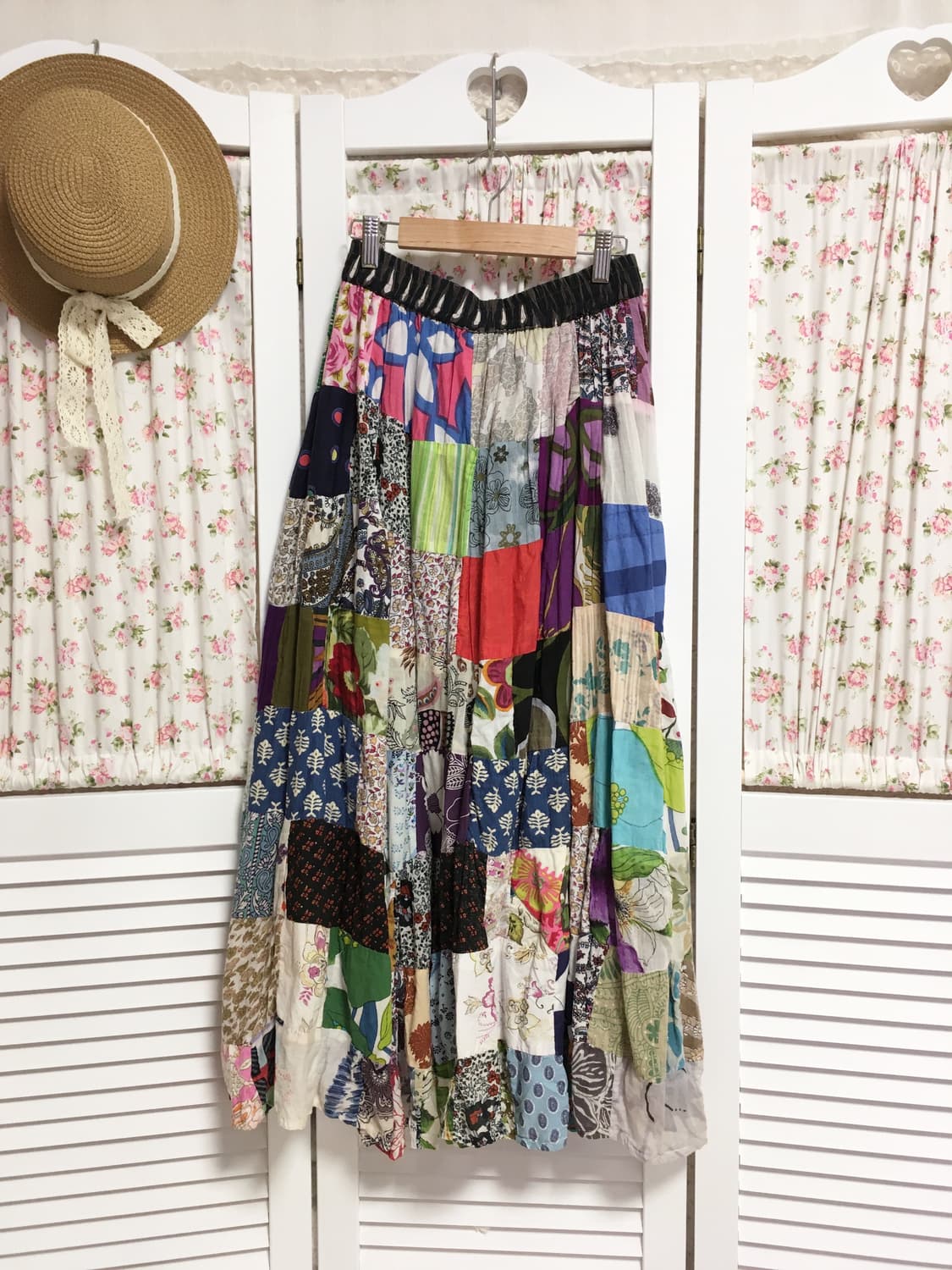 빈티지 히피모리 대장 패치스커트 상품이미지2