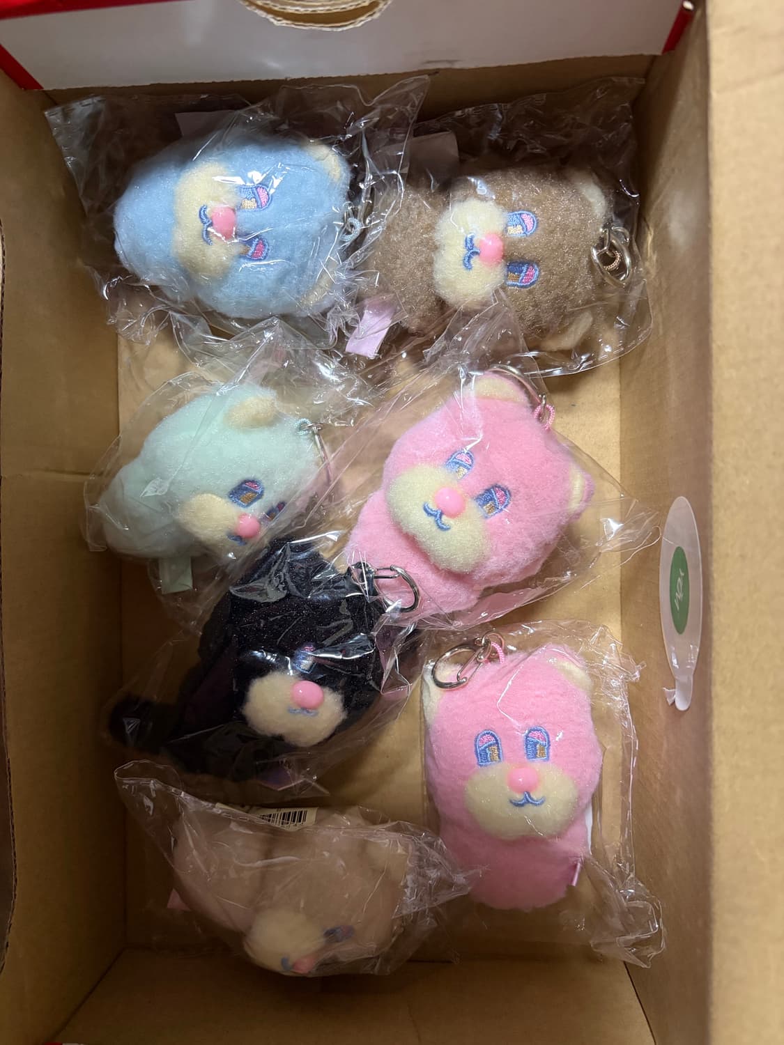 롬앤 더네온문 미니 슬리피 테디 키링 핑크 상품이미지1