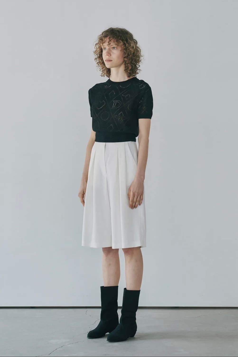 🤍DIAGONAL 와이드 버뮤다 팬츠 상품이미지1