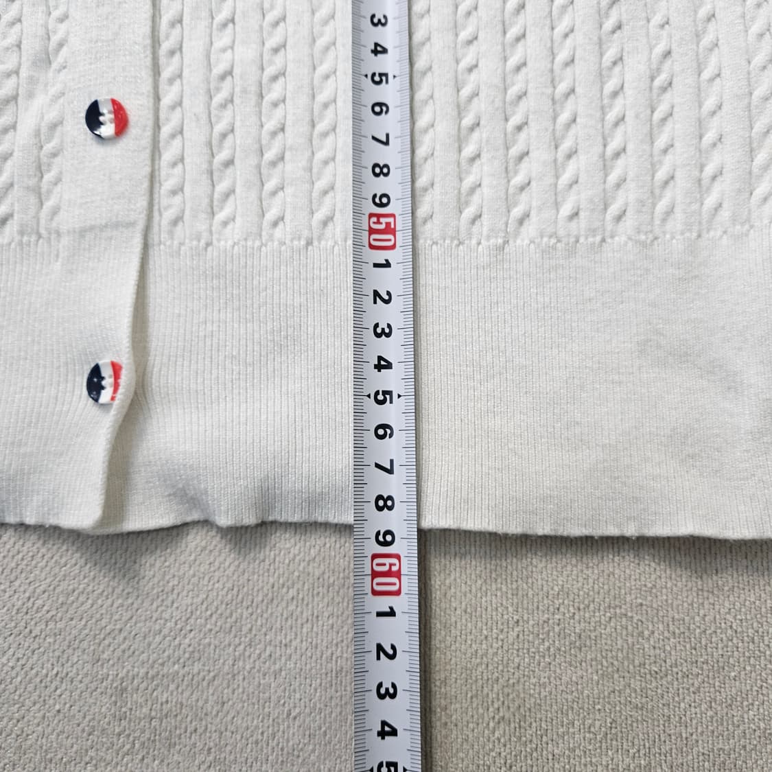 실측확인 빈티지 여성 로고 니트 가디건 0327Y 상품이미지6