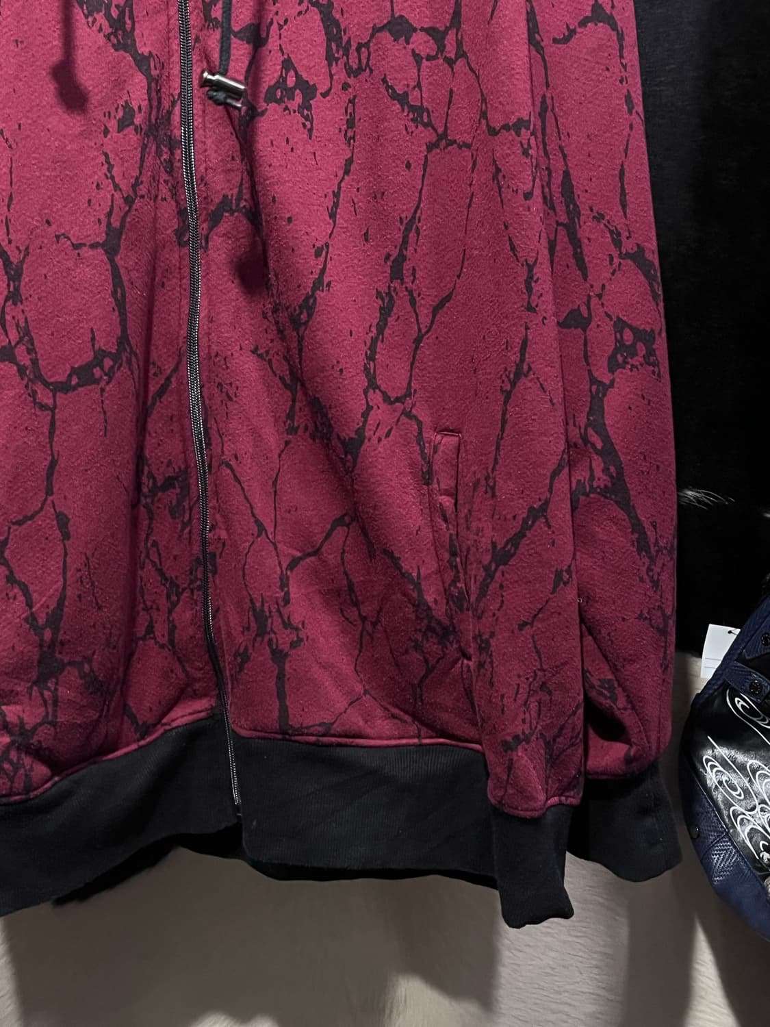 오버핏 프린팅 후드집업 상품이미지5