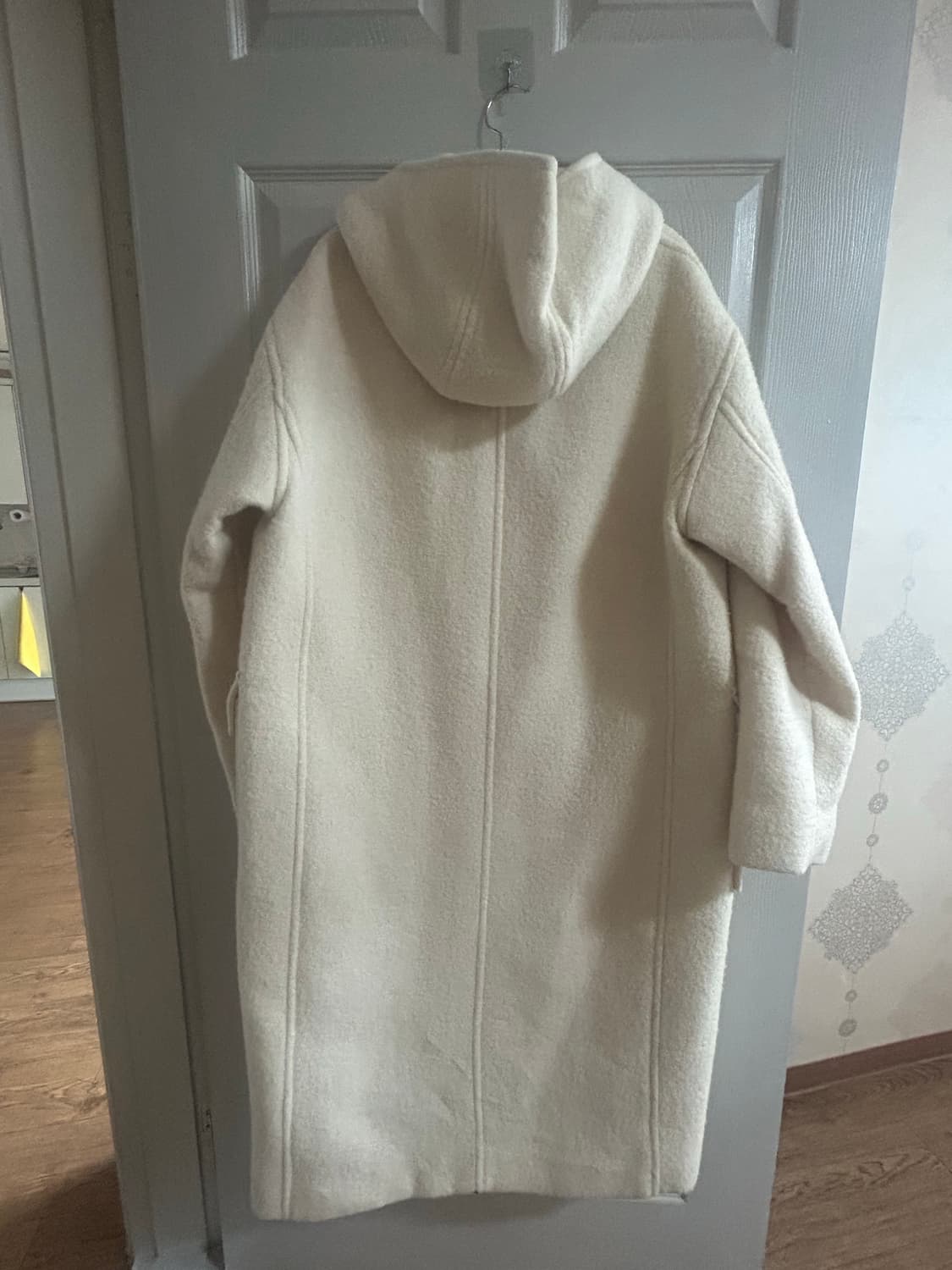 인사일런스 알파카 후드코트 m 아이보리 우먼 상품이미지5