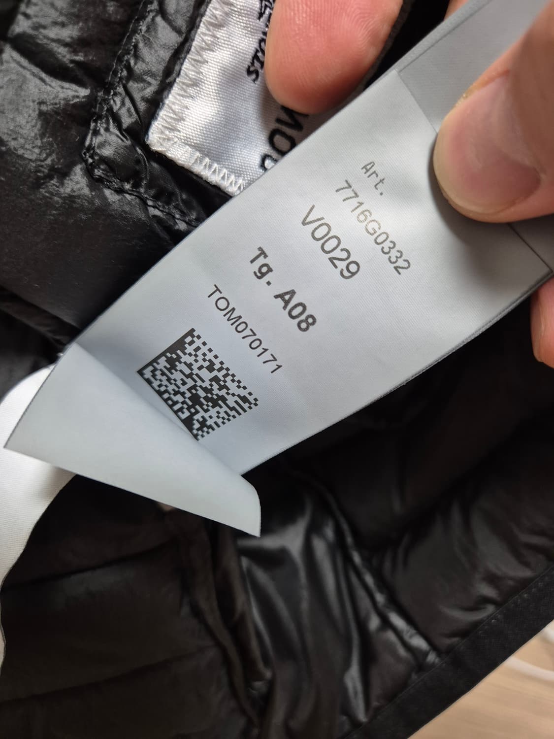 KIDS[8Y] 스톤아일랜드 키즈 로고 패치 경량 조끼 다운패딩 블랙 상품이미지4