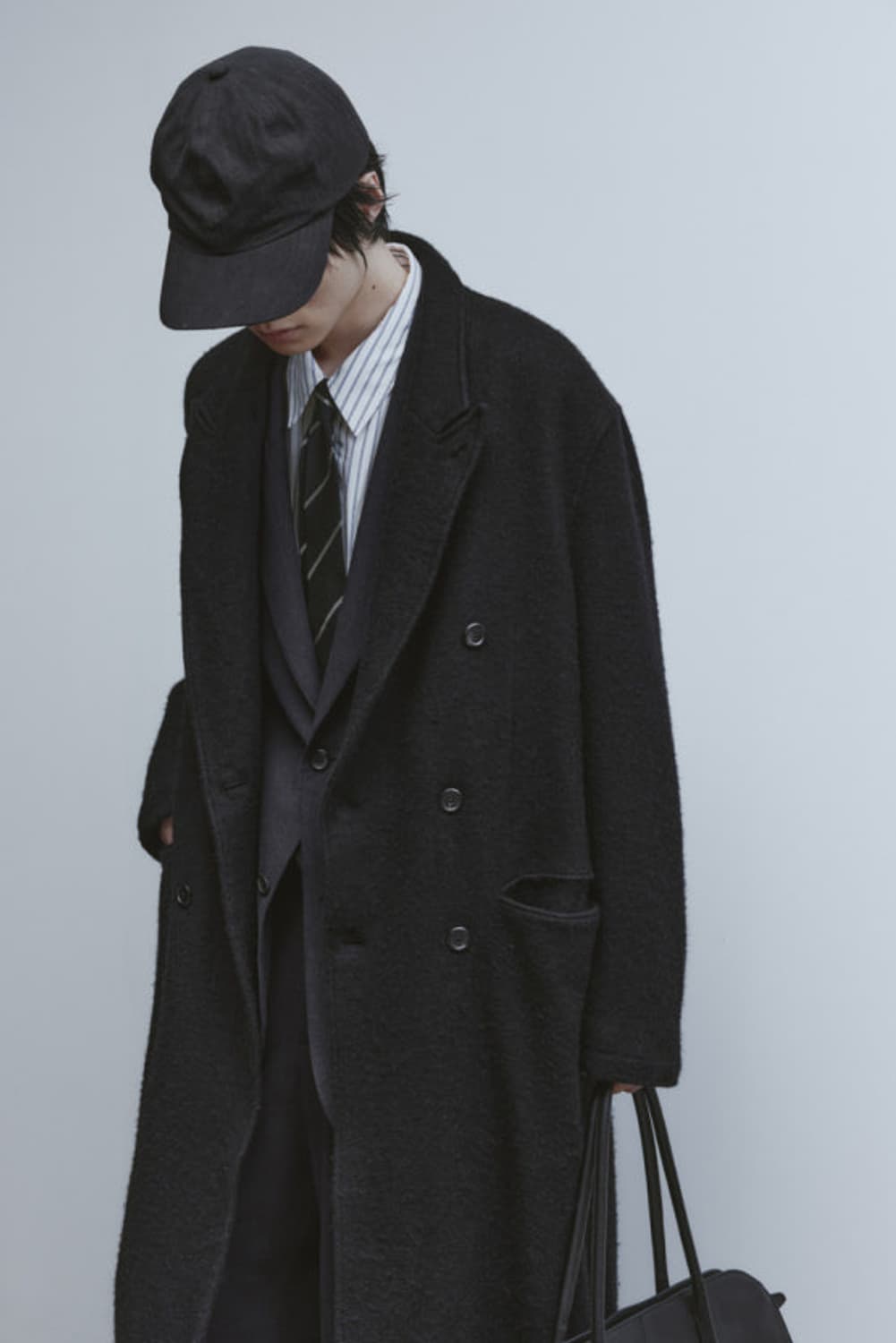 [L] 유스 boiled wool coat 축융 울 더블 코트 상품이미지1