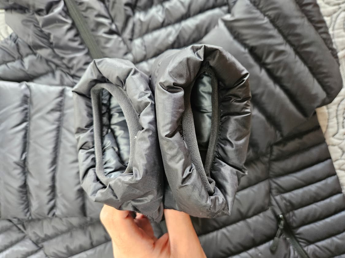 [M] RAB 랩 마이크로라이트 알파인 자켓 블랙 경량 패딩 상품이미지5