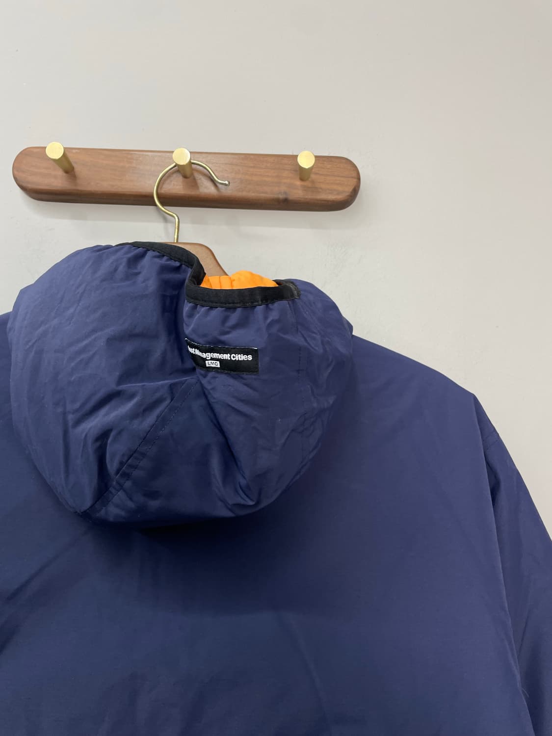 LMC 리버시블 오렌지 네이비 후디 다운 패딩 H1261 상품이미지6