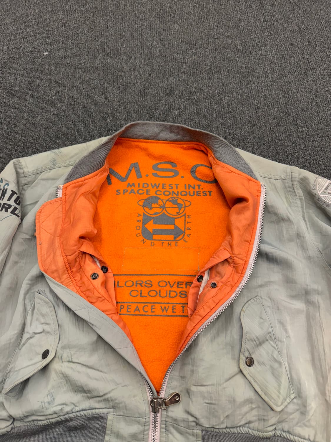 M.S.C 빈티지 자수 MA-1 항공점퍼 상품이미지5