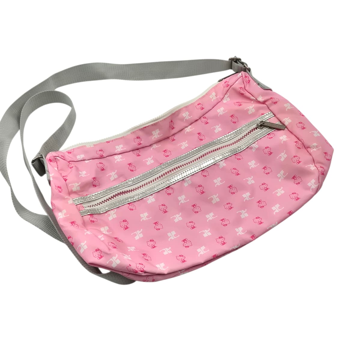 09s 꾸레쥬 x 키티 핑크 나일론 리본 2way백 상품이미지2