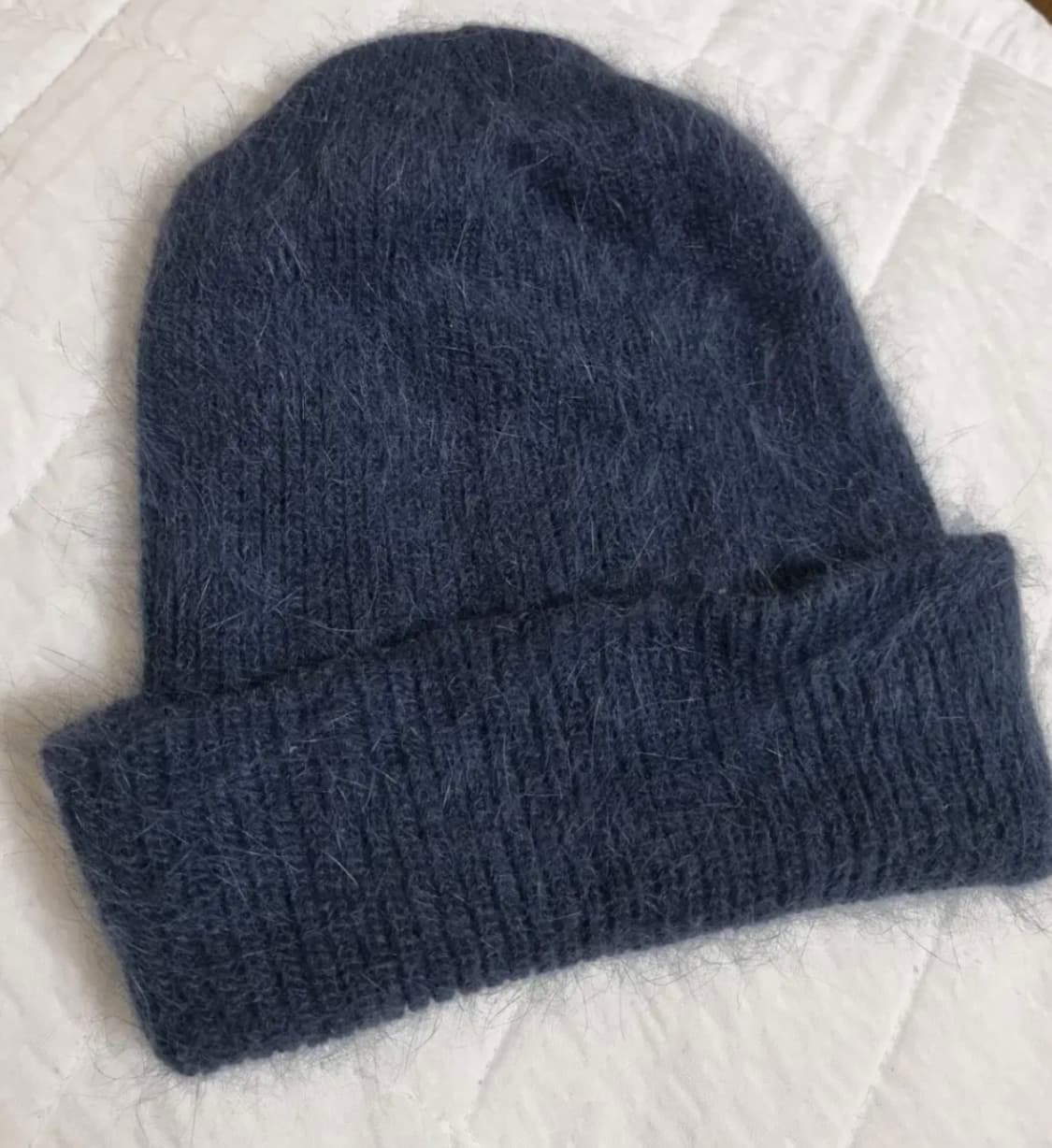 블루 네이비 앙고라 니트 상품이미지2