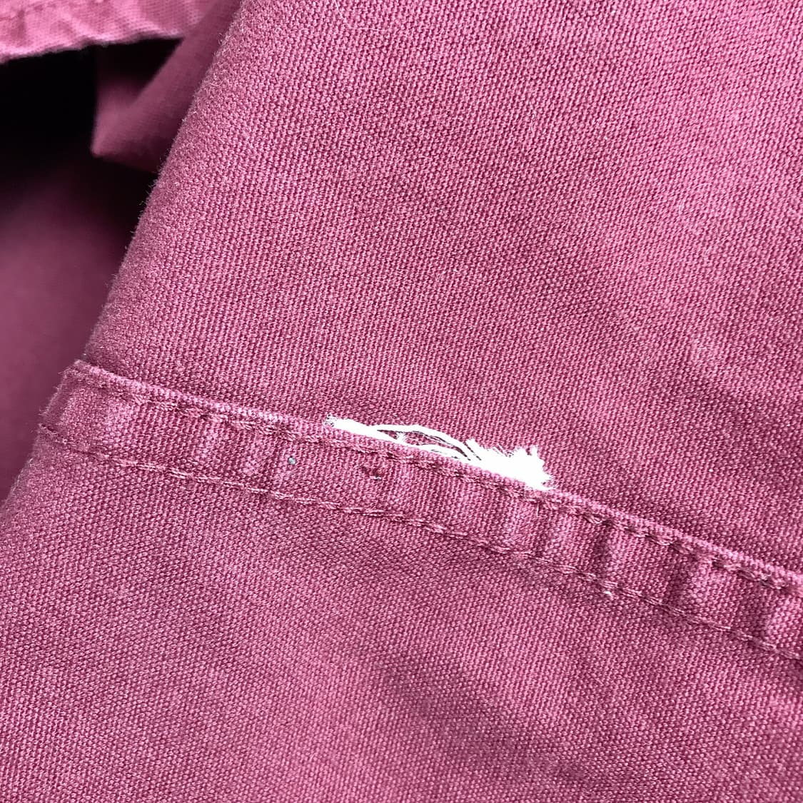 칼하트 Carhartt 투포켓 워크 셔츠 남방 와인색 남성XL 상품이미지9