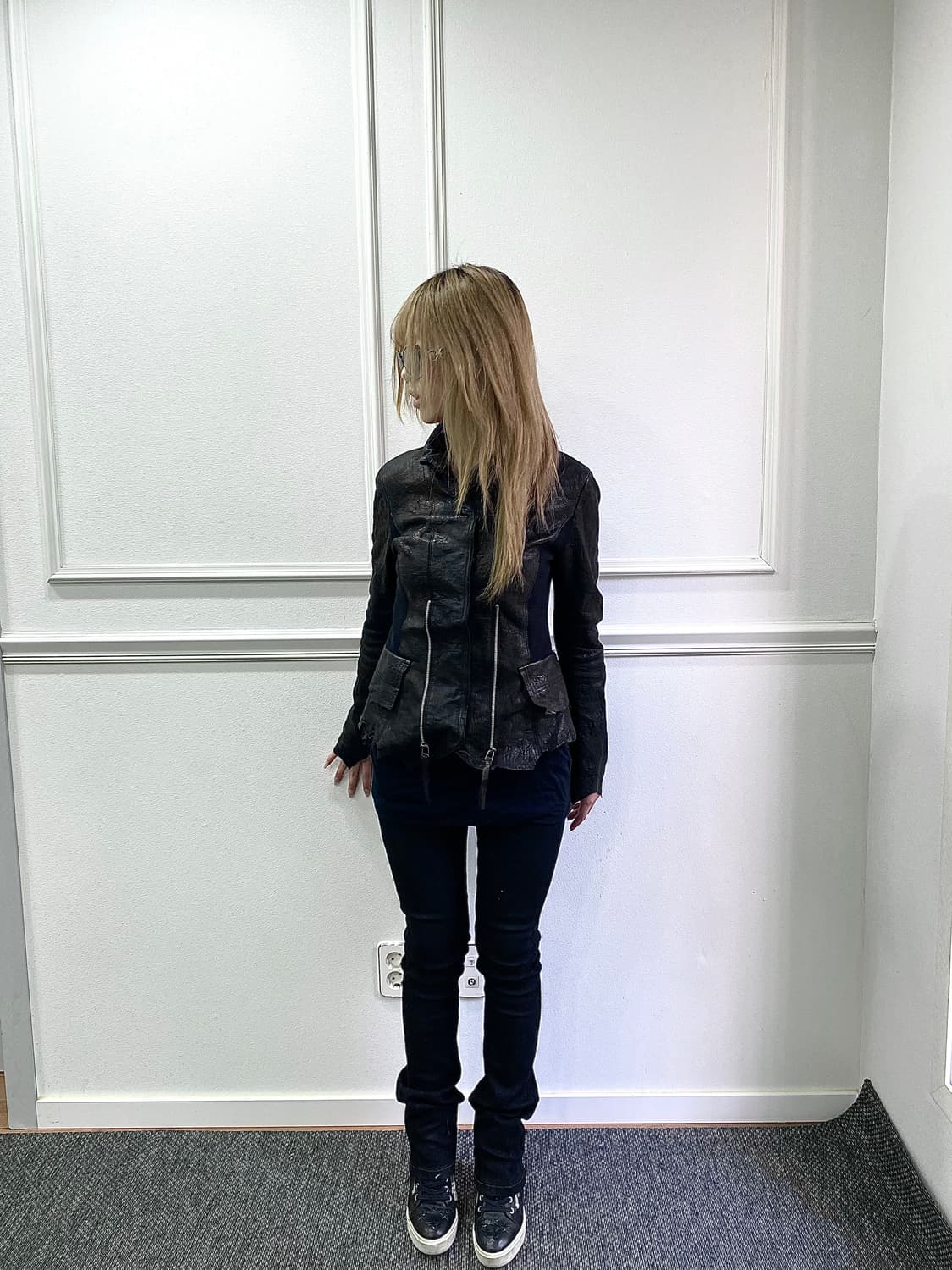 [doho]Rare Design Vkei Mood Leather Jack 상품이미지8