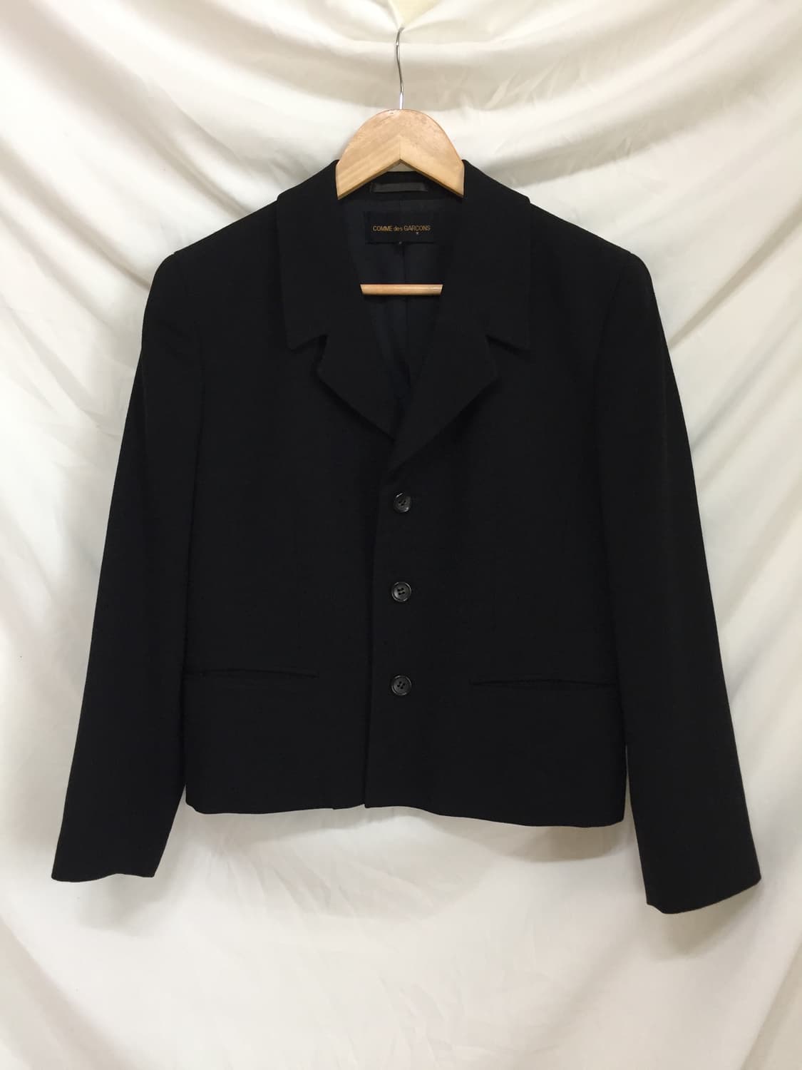 COMME des GARÇONS 블랙 울 블레이저 상품이미지1