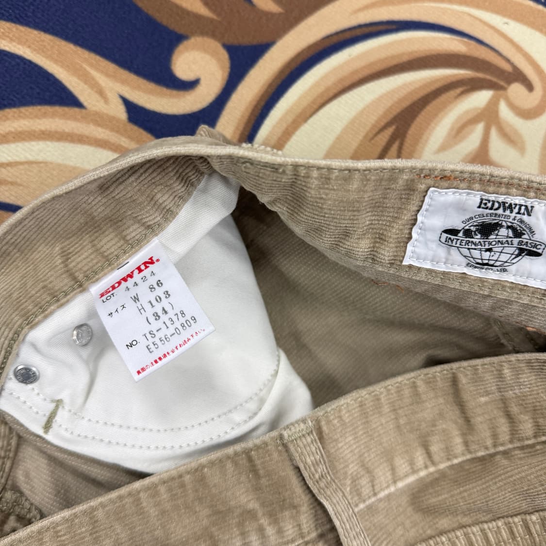 (32)JPN 에드윈 1424 코듀로이 팬츠(베이지) 상품이미지3