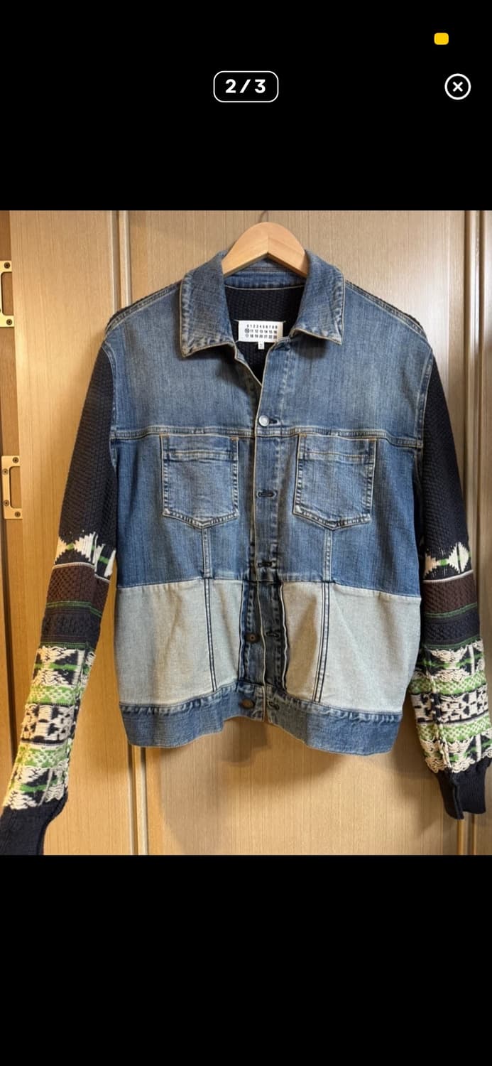 메종 마르지엘라 니트 믹스 데님 자켓 상품이미지3