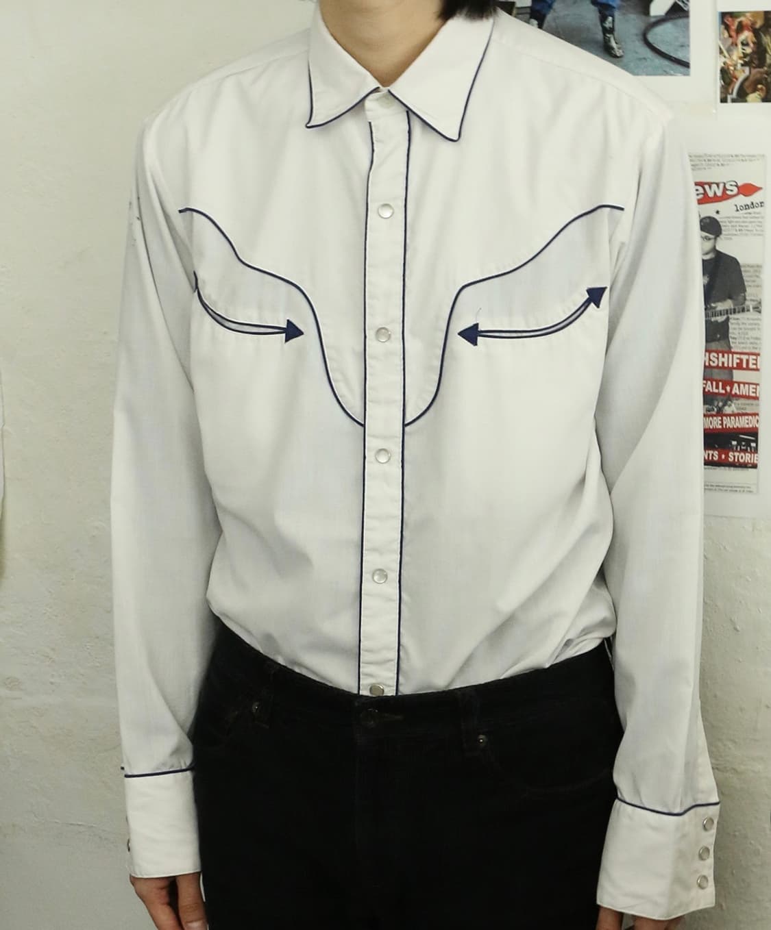 올드 갭 화이트 웨스턴 셔츠  상품이미지1