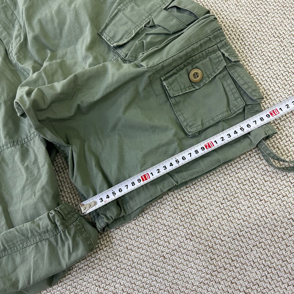 실측확인 빈티지 카고 반바지 팬츠 0413D 상품이미지5