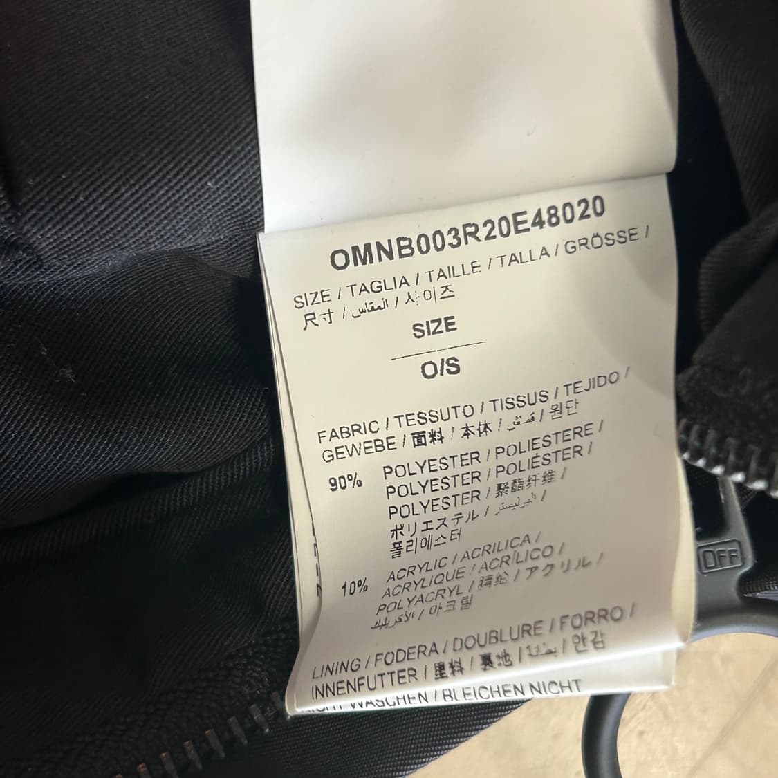 OS 새상품 오프화이트 화이트 애로우 블랙 백팩 상품이미지6