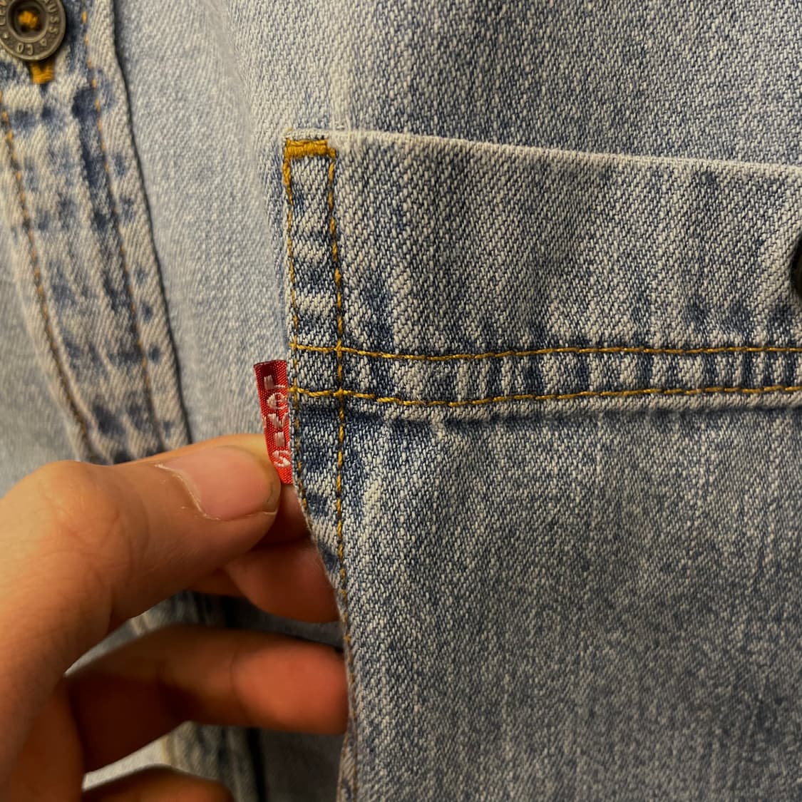 리바이스 레드 탭 클래식 포켓 데님 셔츠 상품이미지6