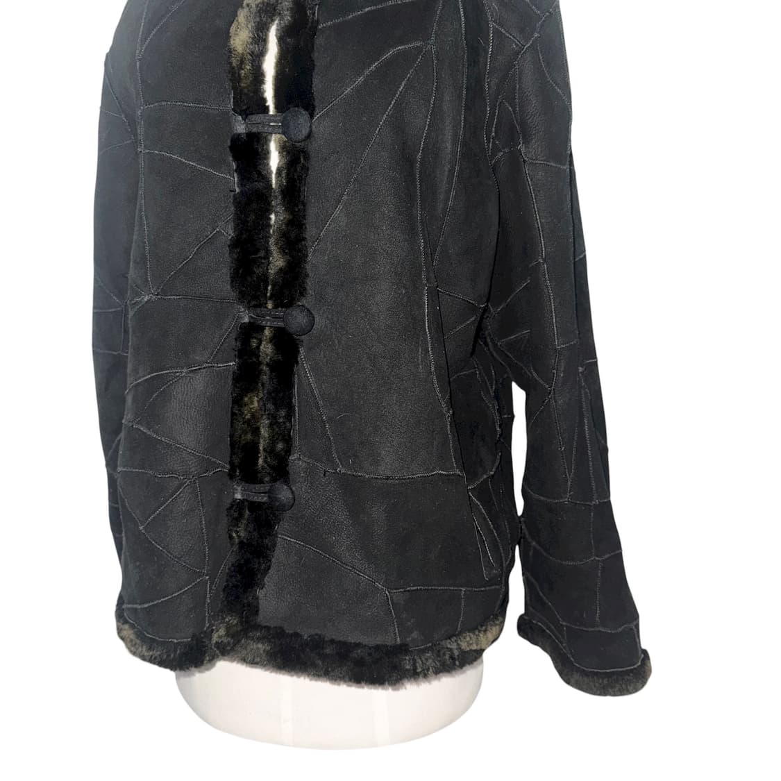 Black Leaves Oriental Mustang Jacket 상품이미지6