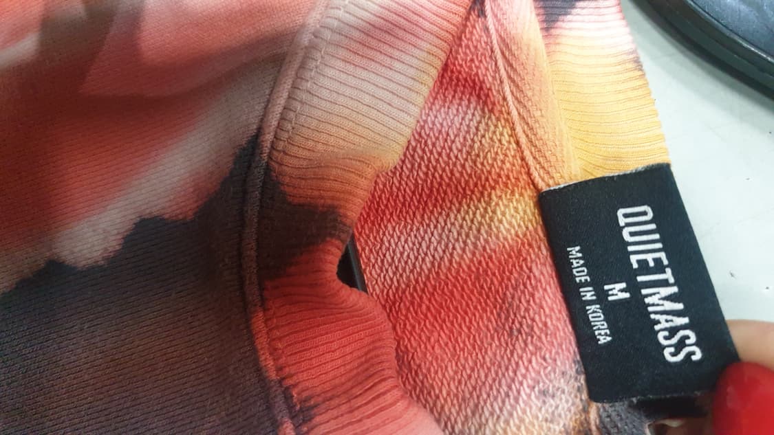 콰이어트매스 타이다이 맨투맨 M 상품이미지5