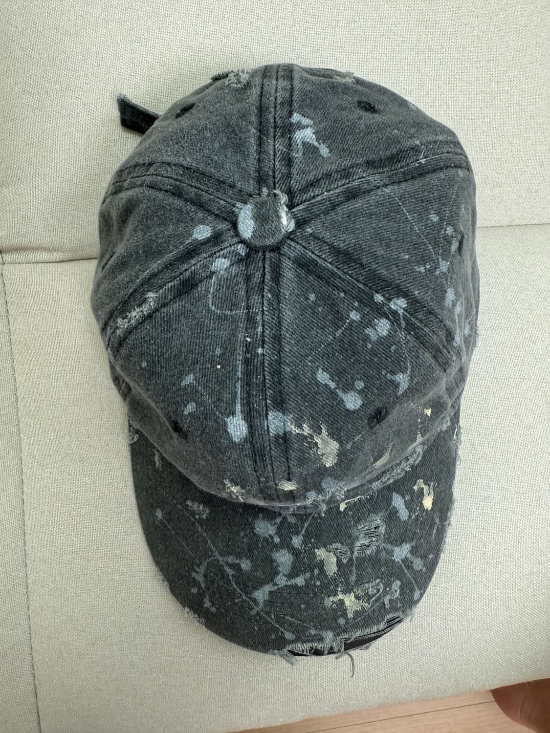 디스트레스드 페인팅 캡 상품이미지2