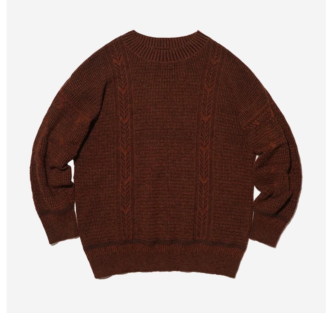 오가프 믹스패턴 풀오버 니트 상품이미지1