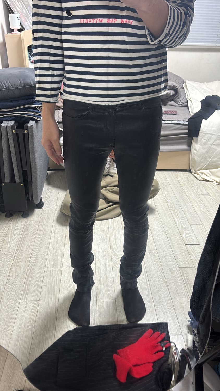 헬무트랭 램스킨 양가죽 스키니진 4사이즈 상품이미지6